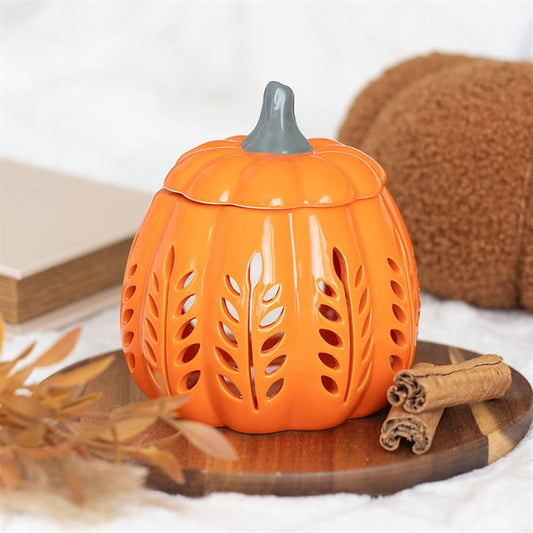Pumpkin cut out oil burner