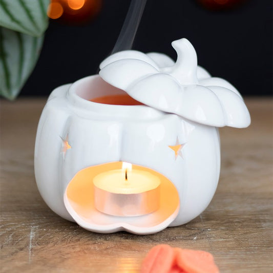 White pumpkin oil burner