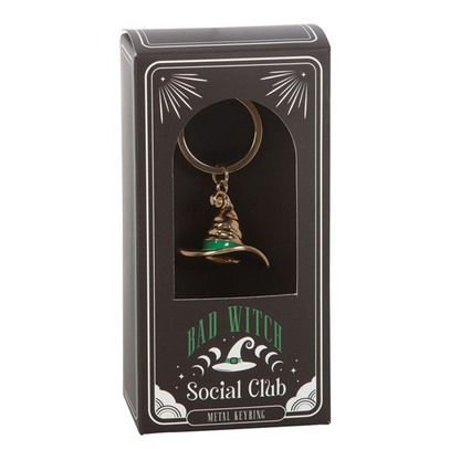 Bad Witch Alloy Witch Hat Keyring