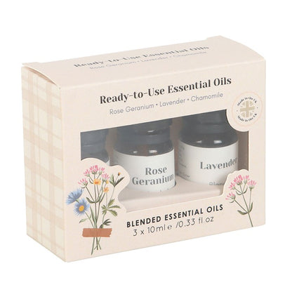 Set of 3 Floral Blended Essential Oils