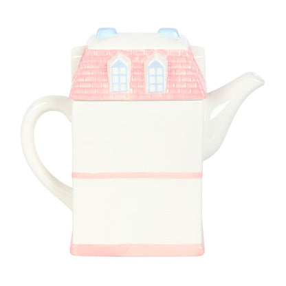 Pastel House Shaped Teapot