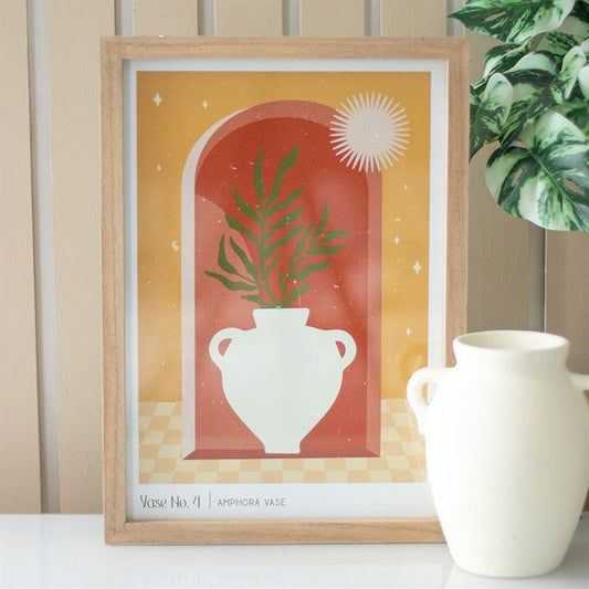 Vase No.4 Framed Wall Art Print