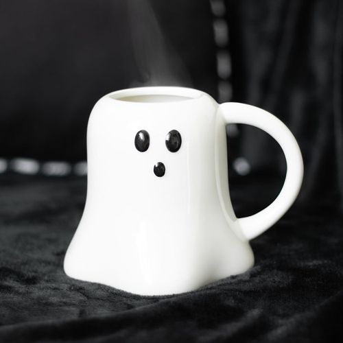 White ghost mug